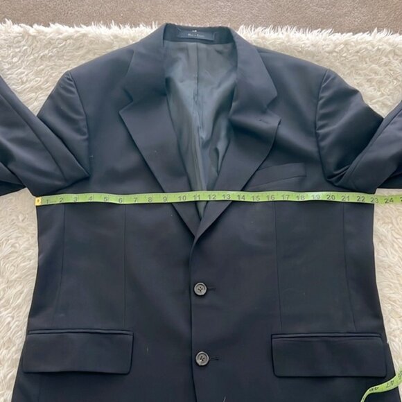 Chaps Ralph Lauren Wool Sport Coat Blazer Blue Men's 42R Formal Business - Picture 11 of 15